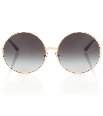 Dolce & Gabbana Rimless Round Sunglasses In Grey