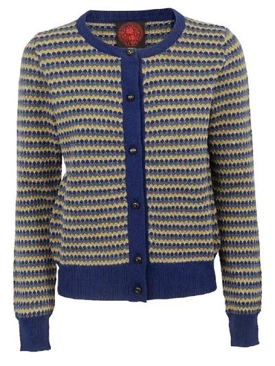 Happy Sheep Patterned Cardigan In Multicolor