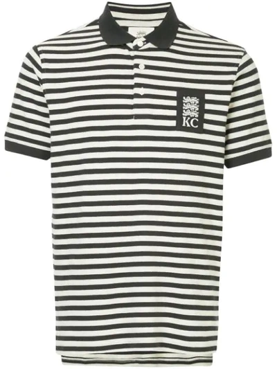 Kent & Curwen Striped Polo Shirt In Blue