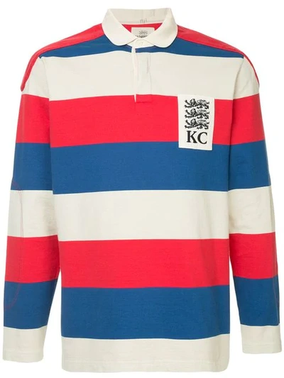 Kent & Curwen Striped Rugby Polo Shirt In Multicolour