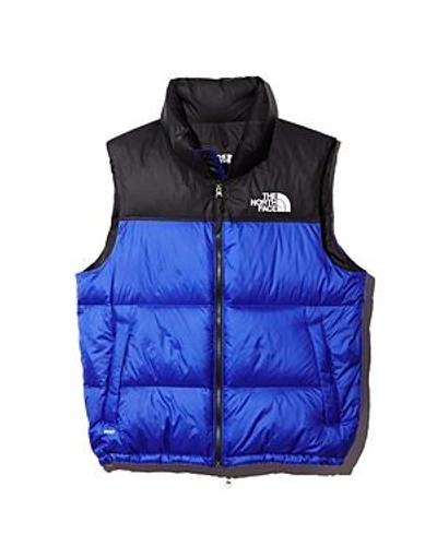 The North Face 1996 Retro Nuptse Down Vest In Aztec Blue