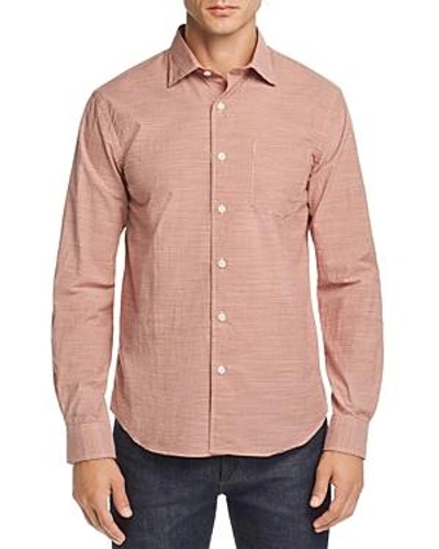 Oobe Cypress Gingham Regular Fit Button-down Shirt In Port/ivory
