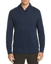 Oobe Tradd Shawl-collar Pullover Sweater In True Navy