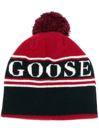 Canada Goose Goose Beanie In Red
