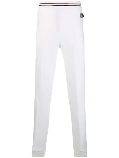 Z Zegna Straight Leg Track Pants In White
