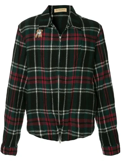 Undercover Check Print Jacket In Green