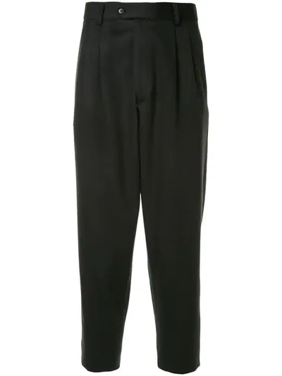 Sartorial Monk Cropped Trousers - Grey