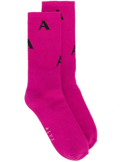 Alyx 1017  9sm A Knit Socks - Pink