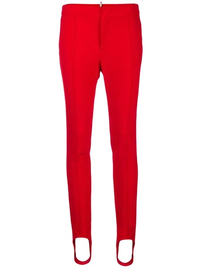 Moncler Grenoble Skinny Stretch Trousers - Red