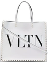 Valentino Garavani Valentino Shopper Mit Logo-print - Weiss In White
