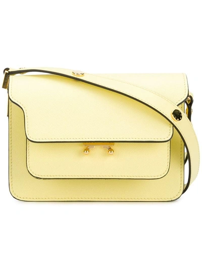 Marni Trunk Shoulder Bag - Yellow In Yellow & Orange