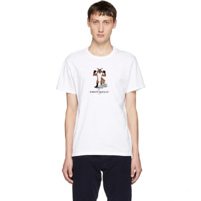 Maison Kitsuné Maison Kitsune White Pixel Fox T-shirt