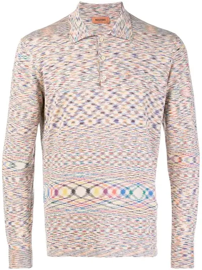 Missoni Abstract Patterned Polo Top - Neutrals