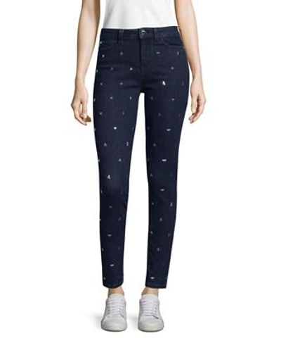 Love Moschino Star Embellished Pant In Nocolor