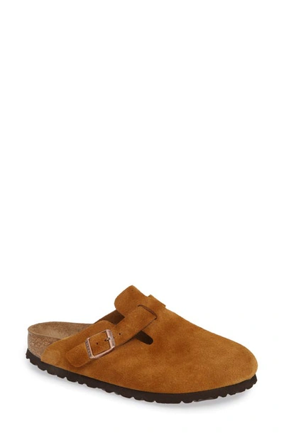 Birkenstock Boston Soft Footbed Clog In Mink Sd