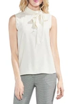 Vince Camuto Tie Neck Blouse In Antique White