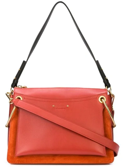 Chloé Roy Medium Shoulder Bag In Red