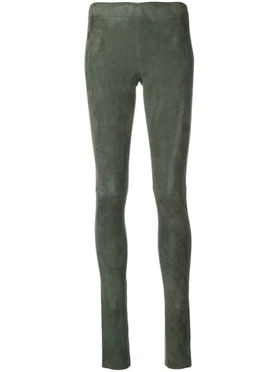 Joseph Skinny Trousers In Green