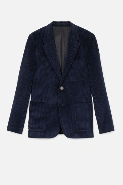 Ami Alexandre Mattiussi Half-lined Two Buttons Jacket In Blue