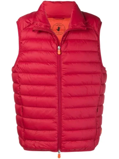 Save The Duck Padded Waistcoat - Red