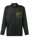 Gosha Rubchinskiy Camo Pocket Military Shirt In Black