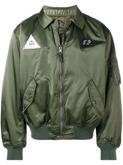 Gosha Rubchinskiy Logo Patch Bomber Jacket - Green