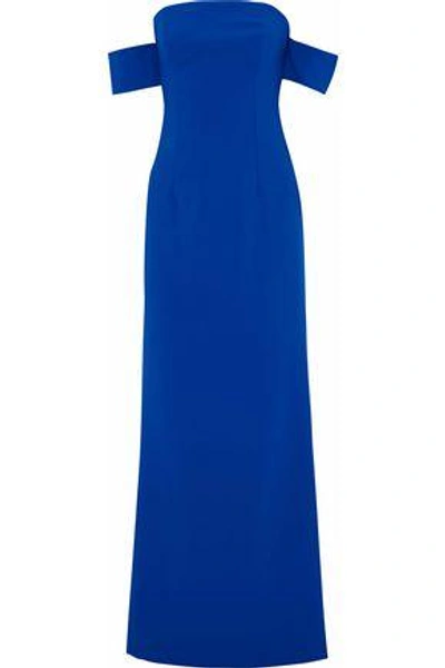 Sachin & Babi Woman Off-the-shoulder Crepe Gown Blue