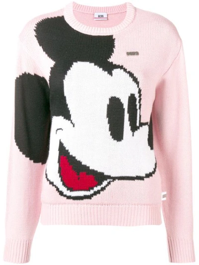 Gcds X Disney Mickey Mouse Knit Sweater - Pink