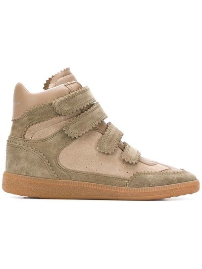 Isabel Marant Bilsy High-top Sneakers In Green