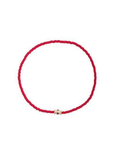 Luis Morais Ruby Barrel Bracelet - Red