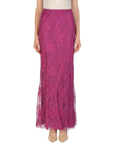 Alberta Ferretti Long Skirts In Purple