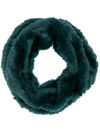 Yves Salomon Accessories Snood Knitted Scarf - Green