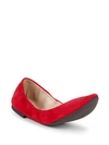 Bcbgeneration Madeline Pointy Toe Flats In Rich Red