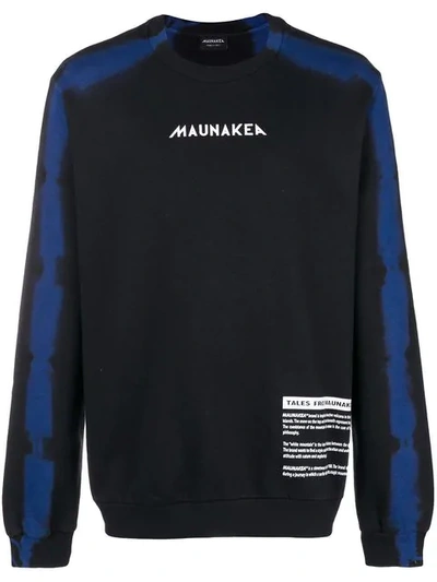 Mauna Kea Logo Print Sweater In Black