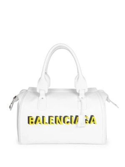 Balenciaga Monday Bowling Bag In White | ModeSens