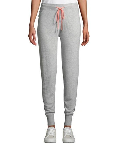 Lisa Todd Lux Cashmere Jogger Pants In Silver Mist