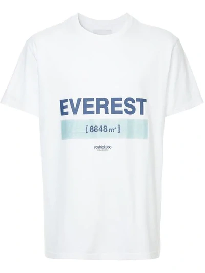 Yoshiokubo Everest Relaxed-fit Cotton T-shirt In White