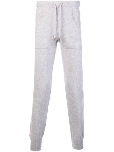 Eleventy Cashmere Tapered Trousers In Grey