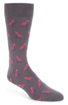 Paul Smith Men's Dino Jacquard Socks In Grey