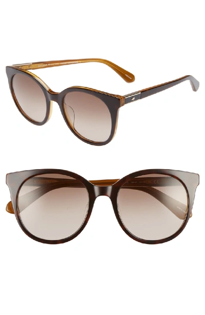 Kate Spade Akayla 52mm Cat Eye Sunglasses - Dark Havana