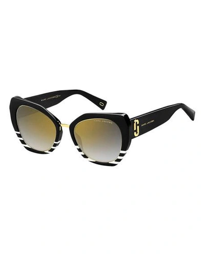 Marc Jacobs 53mm Cat Eye Sunglasses - Black