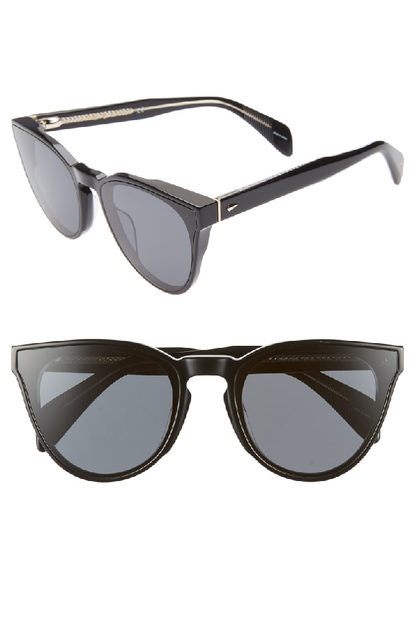 Rag & Bone 61mm Cat Eye Sunglasses - Black | ModeSens