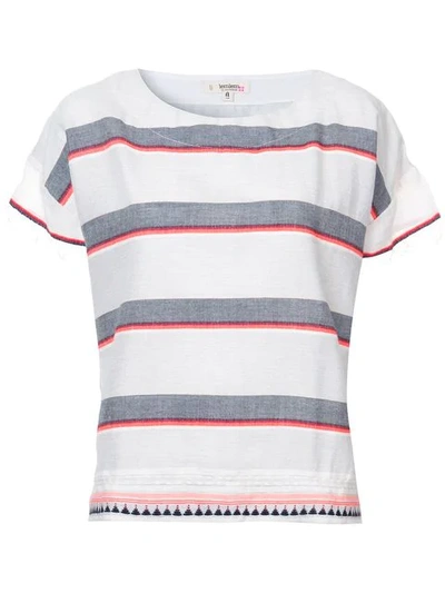 Lemlem Striped T-shirt In Grey