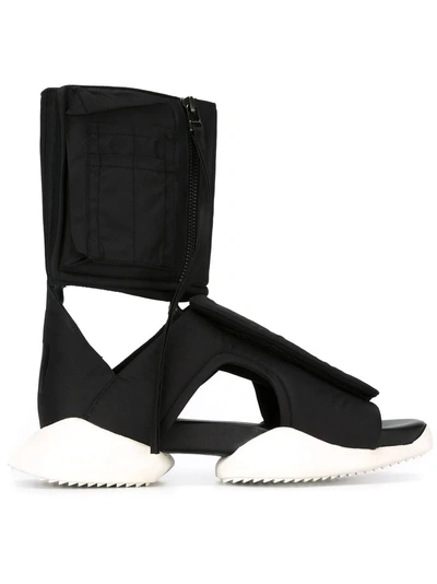Rick Owens X Adidas 'cargo' Sandals - Black