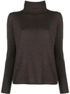 Aspesi Fine Knit Turtleneck Sweater - Brown