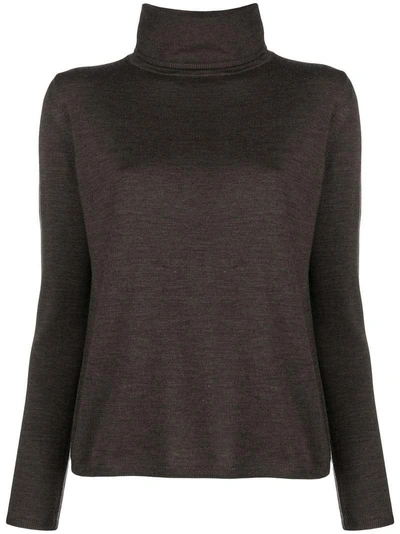 Aspesi Fine Knit Turtleneck Sweater - Brown