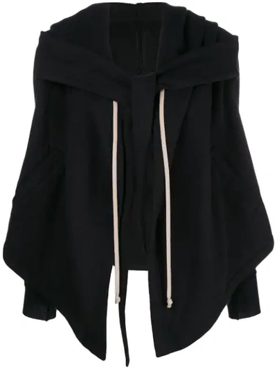 Rick Owens Drkshdw Hooded Jacket In Black