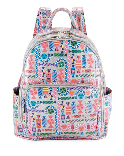 Bari Lynn Girls' Candy-print Shimmer Backpack In Multi