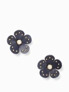 Kate Spade Blooming Bling Leather Studs In Navy