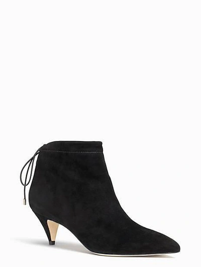 Kate Spade Sophie Suede Ankle Boots In Black
